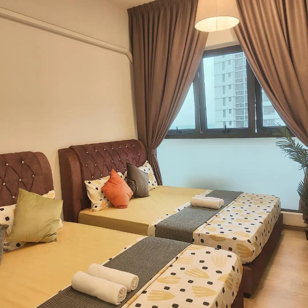 Appartamento 轻奢风休闲三卧三卫6-12人适合家庭入住danga Bay Johor Bahru